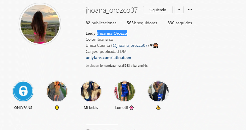 Jhoana orozco only fans